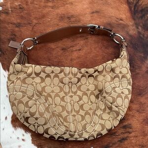 Coach monogram hobo y2k purse